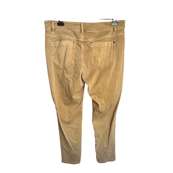 J Jill Authentic Fit Slim Ankle Tan Wash Denim Jeans Womens Size 12 - Picture 2 of 9